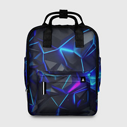 Рюкзак женский Неоновые космические осколки, цвет: 3D-принт
