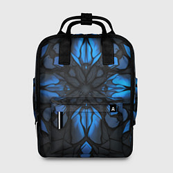 Женский рюкзак Синий абстрактный узор на плитах