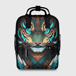 Рюкзак женский Тигр самурай, цвет: 3D-принт