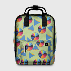 Рюкзак женский Круг и треугольник, цвет: 3D-принт