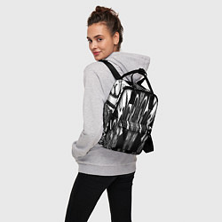 Рюкзак женский Черные завихрения, цвет: 3D-принт — фото 2