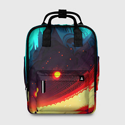 Рюкзак женский Летучий корабль-Воздушная Художественность, цвет: 3D-принт