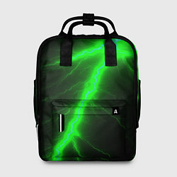 Рюкзак женский Зеленый разряд молнии, цвет: 3D-принт