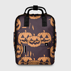 Рюкзак женский Фонарь джек в грандж стиле halloween тыква cartoon, цвет: 3D-принт