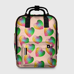 Рюкзак женский Цветной листик, цвет: 3D-принт