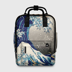 Рюкзак женский Великая волна от Канагава, цвет: 3D-принт