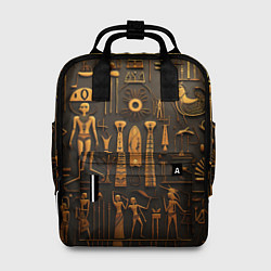 Рюкзак женский Арт в стиле египетских письмен, цвет: 3D-принт