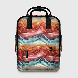 Женский рюкзак Разноцветные полосы текстура ткани