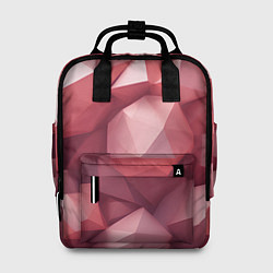 Рюкзак женский Розовые полигоны, цвет: 3D-принт