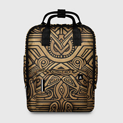 Рюкзак женский Орнамент в стиле викингов, цвет: 3D-принт