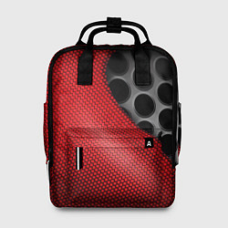 Рюкзак женский Абстрактный фон карбон, цвет: 3D-принт