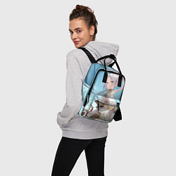 Рюкзак женский Фрирен и небо - эльфийка, цвет: 3D-принт — фото 2