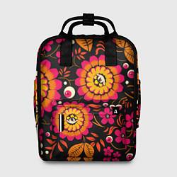 Рюкзак женский Хохлома параноидальная, цвет: 3D-принт