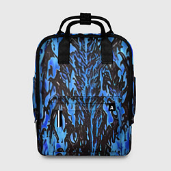 Рюкзак женский Демонический доспех синий, цвет: 3D-принт