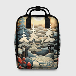 Рюкзак женский Снежный вальс, цвет: 3D-принт