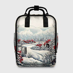 Рюкзак женский Зимнее чудо, цвет: 3D-принт