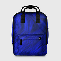 Рюкзак женский Текстура синей шерсти, цвет: 3D-принт