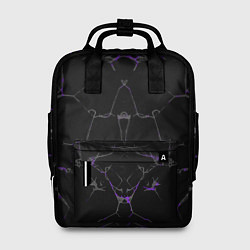 Рюкзак женский Фиолетовые трещины, цвет: 3D-принт