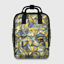 Рюкзак женский Маленькие золотые треугольники, цвет: 3D-принт