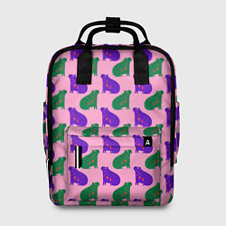 Рюкзак женский Животные капибары, цвет: 3D-принт