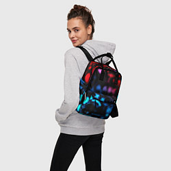 Рюкзак женский Lil peep neon rap music, цвет: 3D-принт — фото 2
