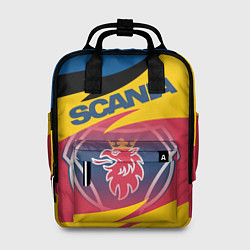 Рюкзак женский Scania logo, цвет: 3D-принт