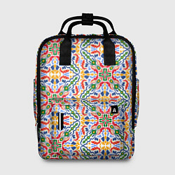 Рюкзак женский Мелкий красочный узор, цвет: 3D-принт