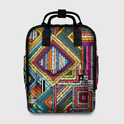 Рюкзак женский Этнический узор вышивка, цвет: 3D-принт