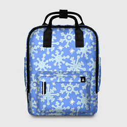 Рюкзак женский Мультяшные снежинки, цвет: 3D-принт