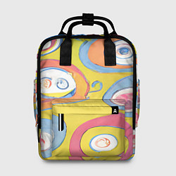 Рюкзак женский Хиппи арт, цвет: 3D-принт