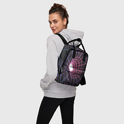 Рюкзак женский Искаженный неоновый каркас, цвет: 3D-принт — фото 2