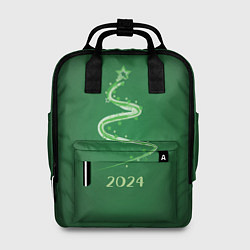 Рюкзак женский Стилизованная елка 2024, цвет: 3D-принт
