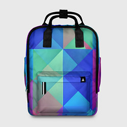Рюкзак женский Разноцветные фигуры, цвет: 3D-принт