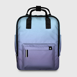 Рюкзак женский Градиент фиолетово голубой, цвет: 3D-принт