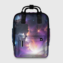 Рюкзак женский Космическая вспышка, цвет: 3D-принт