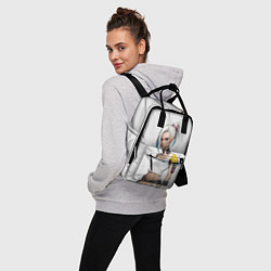 Рюкзак женский Девушка в белом топе Cyberpunk 2077, цвет: 3D-принт — фото 2