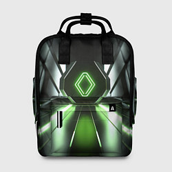 Рюкзак женский Зеленый луч, цвет: 3D-принт