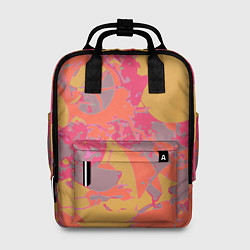 Рюкзак женский Цветной яркий камуфляж, цвет: 3D-принт