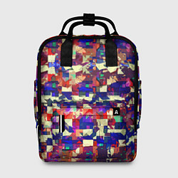 Рюкзак женский Разноцветные осколки стекла, цвет: 3D-принт