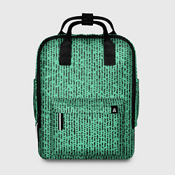 Рюкзак женский Мозаика нефритовый зелёный, цвет: 3D-принт