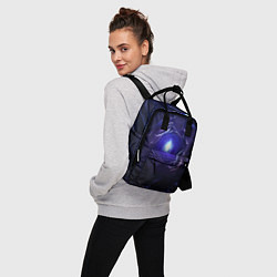Рюкзак женский Синее абстрактное сияние, цвет: 3D-принт — фото 2