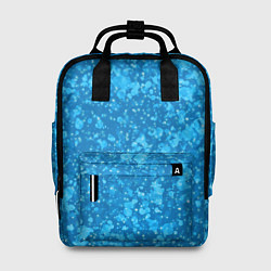 Рюкзак женский Ярко-голубой абстракция космический, цвет: 3D-принт