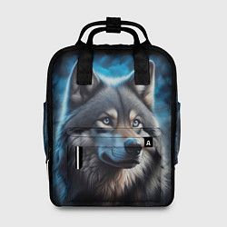 Рюкзак женский Красивый портрет волка, цвет: 3D-принт