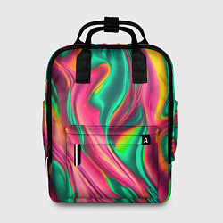 Рюкзак женский Неоновый голографик, цвет: 3D-принт