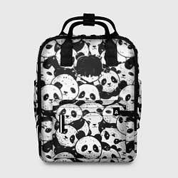 Рюкзак женский Выходной господина злодея с пандами, цвет: 3D-принт