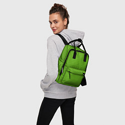 Рюкзак женский Кислотный зелёный имитация сетки, цвет: 3D-принт — фото 2