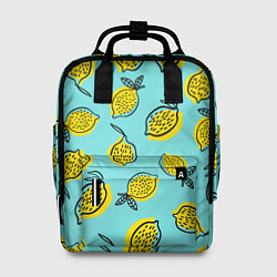 Рюкзак женский Летние лимоны - паттерн, цвет: 3D-принт