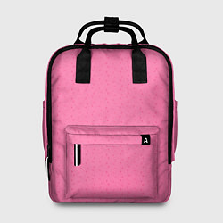 Рюкзак женский Яркий розовый однотонный в крапинку, цвет: 3D-принт