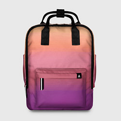 Рюкзак женский Абстракция градиент на закате дня, цвет: 3D-принт