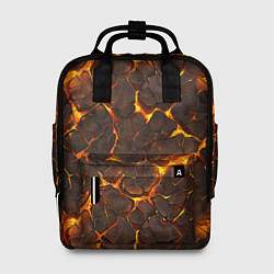 Рюкзак женский Элементаль магмы текстура, цвет: 3D-принт